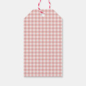 ピンクレトロクリスマスウッドランドパーソナライズ贈り物ラベル ギフトタグ (裏面)