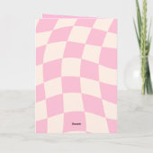 ピンクレトロクリスマスツリー シーズンカード (裏面)