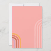 ピンクレトログルービーバースデーパーティー 招待状 (裏面)