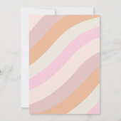 ピンクレトログルービーベイビーシャワー 招待状 (裏面)