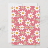 ピンクレトログルーヴィーピースラブジョイホリデイ 招待状 (裏面)