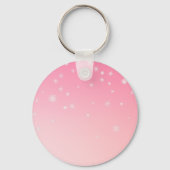 ピンクレトロサンタクロースヴィンテージメリークリスマス キーホルダー (裏面)