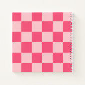 ピンクレトロサンタクロースChristmas Kids Sketchbook ノートブック (裏面)