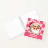 ピンクレトロサンタクロースChristmas Kids Sketchbook ノートブック (内部)