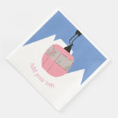 ピンクレトロスキーリフト雪山 (コーナー)