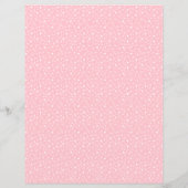 ピンクレトロスノーフレーク&スターズスクラップブック紙 (裏面)