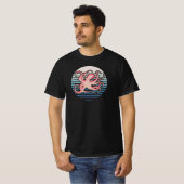 ピンクレトロタコTシャツ Tシャツ (正面フル)