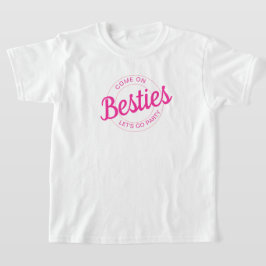 ピンクレトロドールレッズゴーパーティー誕生日 Tシャツ