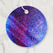 ピンクレトロネオングローローラースケートで滑るありがとう フェイバータグ (裏面)