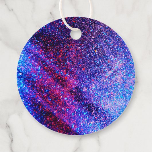 ピンクレトロネオングローローラースケートで滑るありがとう フェイバータグ (裏面)