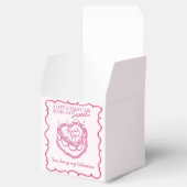 ピンクレトロハートコケットさくらんぼケーキバレンタイン フェイバーボックス (オープン)