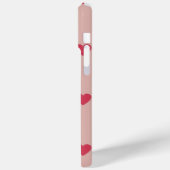 ピンクレトロハートY2Kパターン ピンク背景 Case-Mate iPhoneケース (裏面 / 左)