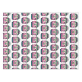 ピンクレトロヒッピーVans テーブルクロス (正面(横))