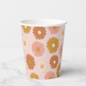ピンクレトロフローラ2nd誕生日 紙コップ (裏面)