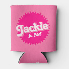 ピンクレトロマリブシール |誕生日 缶クーラー