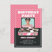 ピンクレトロミュージック 招待状 (正面/裏面)