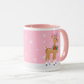 ピンクレトロルドルフマグ マグカップ (正面右)