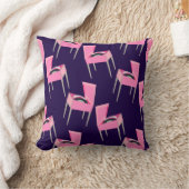 ピンクレトロレコードプレーヤーおもしろいフィフティスキッチュスタイル クッション (ブランケット)