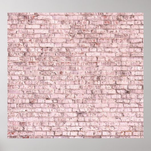 ピンクレトロレンガ：飽和抽象芸術 ポスター (正面)