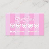 ピンクレトロロイヤリティカード ロイヤリティカード (裏面)