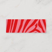 ピンクレトロヴィンテージおむつラッフルチケット スキニー名刺 (裏面)