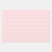 ピンクレトロヴィンテージサンタクリスマス ラッピングペーパーシート (正面)