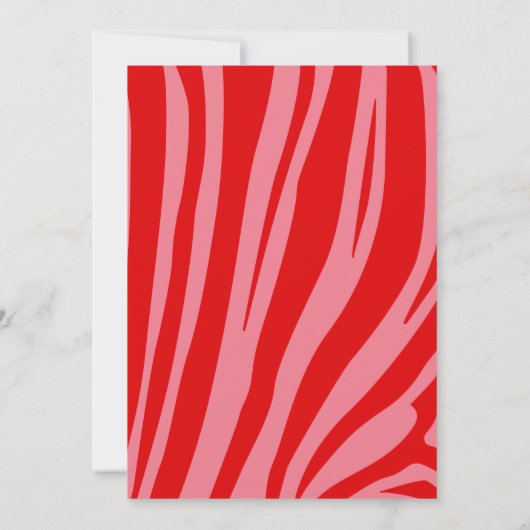 ピンクレトロヴィンテージスクリプトベビーシャワー 招待状 (裏面)