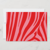 ピンクレトロヴィンテージスクリプトベビーシャワーby mail 招待状 (裏面)