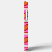 ピンクレトロ市松模様にヴィンテージハートY2Kパターン Case-Mate iPhoneケース (裏面 / 左)