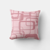 ピンクレトロ抽象芸術パターン クッション (正面)