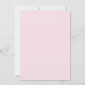 ピンクレトロ波結婚式招待状 招待状 (裏面)