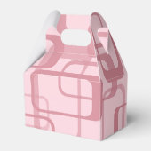 ピンクレトロ60の70の抽象芸術パターン フェイバーボックス (裏面サイド)