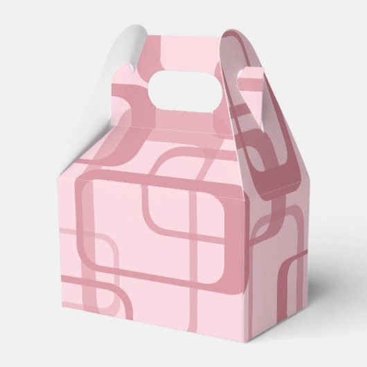 ピンクレトロ60の70の抽象芸術パターン フェイバーボックス (裏面サイド)