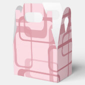 ピンクレトロ60の70の抽象芸術パターン フェイバーボックス (オープン)