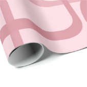 ピンクレトロ60の70の抽象芸術パターン ラッピングペーパー (ロールコーナー)