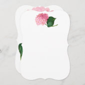 ピンクレドゥテアジサイ招待状 招待状 (正面/裏面)