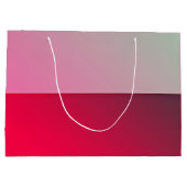 ピンクレパーソナライズされたッドギフト紙バッグ ラージペーパーバッグ (裏面)