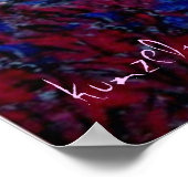 ピンクレビルギクレープリント ポスター (角)