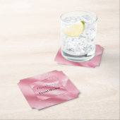 ピンクレフェイクザーブライダルシャワー ペーパーコースター (インサイチュ)