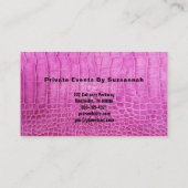 ピンクレフェイクザーミニマルカスタムリストプロフェッショナル 名刺 (裏面)
