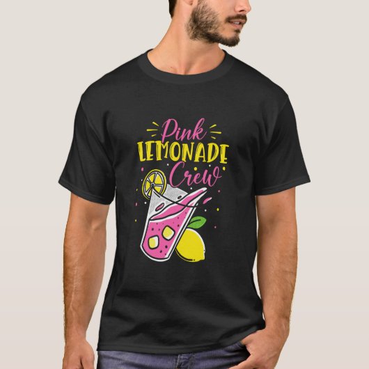 ピンクレモネードクルームレモンジュースボス5 Tシャツ (正面)