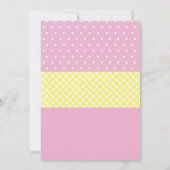 ピンクレモネードファースト1stワンバースデーパーティー招待状 招待状 (裏面)