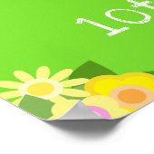 ピンクレモネードブロンドヘアガール誕生日へようこそ ポスター (角)