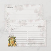 ピンクレモネードベーシックレシピカード エンクロージャーカード (正面/裏面)