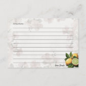 ピンクレモネードベーシックレシピカード エンクロージャーカード (裏面)