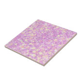 ピンクレモネードマゼンタカラー無地のグリッター タイル (側面)