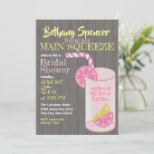 ピンクレモネードメインスクイーズブライダルシャワー 招待状 (スタンド正面)