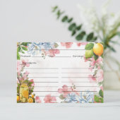 ピンクレモネードレシピカード エンクロージャーカード (スタンド正面)