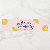 ピンクレモネードレモンブライダルシャワー ペットボトルラベル