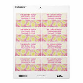 ピンクレモネード住所 シールラージトップ文字 ラベル (フルシート)